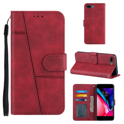 Stitching Calf Texture Buckle Horizontal Flip Leather Case with Holder & Card Slots & Wallet & Lanyard, For iPhone XS / X, For iPhone XR, For iPhone XS Max, For iPhone 6 Plus / 7 Plus / 8 Plus