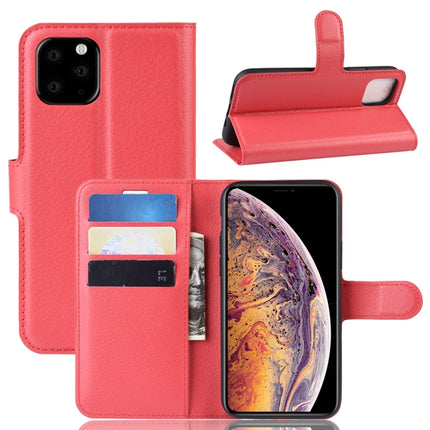 Litchi Skin PU Leather Wallet Stand Mobile Casing for iPhone XI Max （2019）