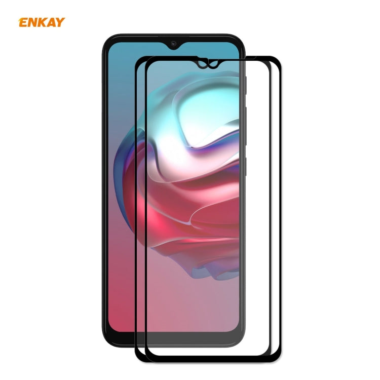 2 PCS ENKAY Hat-Prince Full Glue 0.26mm 9H 2.5D Tempered Glass Full Coverage Film, For Sony Xperia 10 III (2 PCS), For Sony Xperia 1 III (2 PCS), For Motorola Moto G10 / G20 / G30(2 PCS), For Motorola Moto G100 / G 5G Plus(2 PCS)