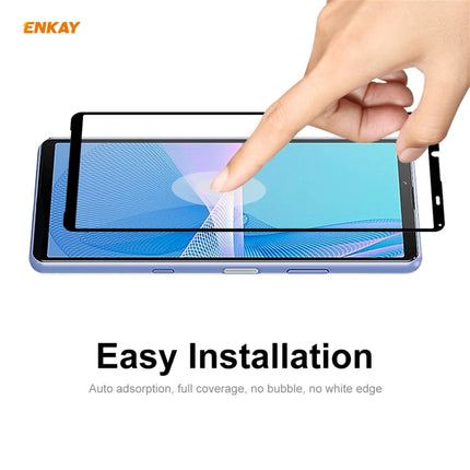 2 PCS ENKAY Hat-Prince Full Glue 0.26mm 9H 2.5D Tempered Glass Full Coverage Film, For Sony Xperia 10 III (2 PCS), For Sony Xperia 1 III (2 PCS), For Motorola Moto G10 / G20 / G30(2 PCS), For Motorola Moto G100 / G 5G Plus(2 PCS)