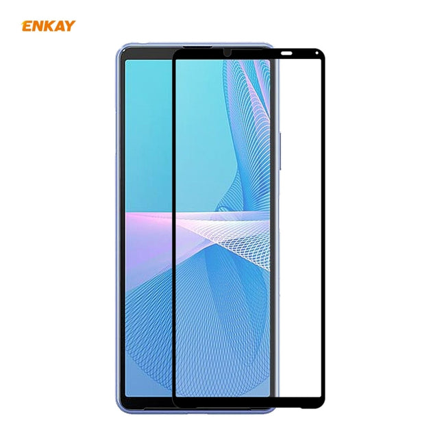 ENKAY Hat-Prince Full Glue 0.26mm 9H 2.5D Tempered Glass Full Coverage Film, For Sony Xperia 10 III(1 PC), For Sony Xperia 1 III(1 PC), For Motorola Moto G10 / G20 / G30(1 PC), For Motorola Moto G100 / G 5G Plus(1 PC)
