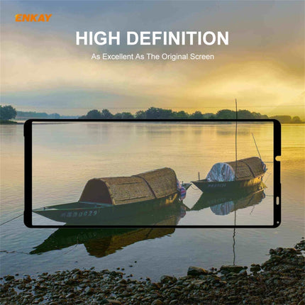 ENKAY Hat-Prince Full Glue 0.26mm 9H 2.5D Tempered Glass Full Coverage Film, For Sony Xperia 10 III(1 PC), For Sony Xperia 1 III(1 PC), For Motorola Moto G10 / G20 / G30(1 PC), For Motorola Moto G100 / G 5G Plus(1 PC)