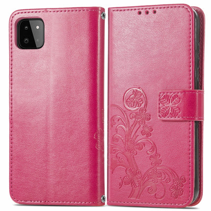 Four-leaf Clasp Embossed Buckle Mobile Phone Protection Leather Case with Lanyard & Card Slot & Wallet & Bracket Function, For Samsung Galaxy A22 5G, For Samsung Galaxy A22 4G, For Samsung Galaxy F62/M62, For Samsung Galaxy S21 FE