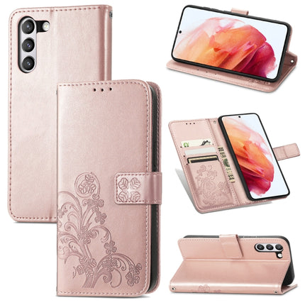 Four-leaf Clasp Embossed Buckle Mobile Phone Protection Leather Case with Lanyard & Card Slot & Wallet & Bracket Function, For Samsung Galaxy A22 5G, For Samsung Galaxy A22 4G, For Samsung Galaxy F62/M62, For Samsung Galaxy S21 FE