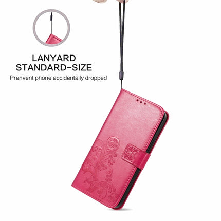 Four-leaf Clasp Embossed Buckle Mobile Phone Protection Leather Case with Lanyard & Card Slot & Wallet & Bracket Function, For OPPO A54  4G, For OPPO A94 5G, For OPPO A94 4G/ F19 Pro, For OPPO Realme 8 / 8 Pro, For OPPO Realme 8 5G / Realme V13 5G