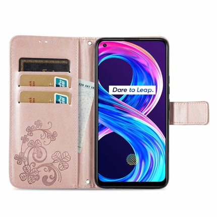 Four-leaf Clasp Embossed Buckle Mobile Phone Protection Leather Case with Lanyard & Card Slot & Wallet & Bracket Function, For OPPO Realme 8 5G, For OPPO Realme Q3 5G / Realme Q3i 5G, For OPPO Realme Q3 5G, For Xiaomi Mi 11 Pro, For Xiaomi Mi 11 Ultra ...
