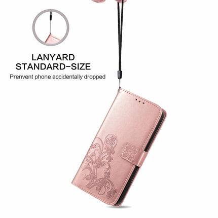 Four-leaf Clasp Embossed Buckle Mobile Phone Protection Leather Case with Lanyard & Card Slot & Wallet & Bracket Function, For OPPO Realme 8 5G, For OPPO Realme Q3 5G / Realme Q3i 5G, For OPPO Realme Q3 5G, For Xiaomi Mi 11 Pro, For Xiaomi Mi 11 Ultra ...