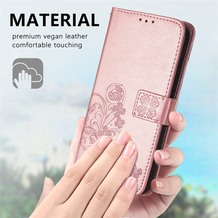 Four-leaf Clasp Embossed Buckle Mobile Phone Protection Leather Case with Lanyard & Card Slot & Wallet & Bracket Function, For OPPO Realme 8 5G, For OPPO Realme Q3 5G / Realme Q3i 5G, For OPPO Realme Q3 5G, For Xiaomi Mi 11 Pro, For Xiaomi Mi 11 Ultra ...