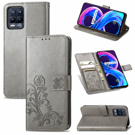 Four-leaf Clasp Embossed Buckle Mobile Phone Protection Leather Case with Lanyard & Card Slot & Wallet & Bracket Function, For OPPO Realme 8 5G, For OPPO Realme Q3 5G / Realme Q3i 5G, For OPPO Realme Q3 5G, For Xiaomi Mi 11 Pro, For Xiaomi Mi 11 Ultra ...