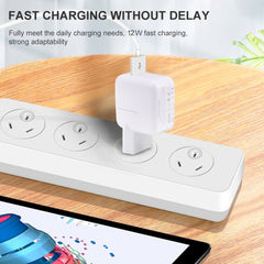 12W USB Port Travel Charger for iPad Series / iPod Series / iPhone Series , EU Plug