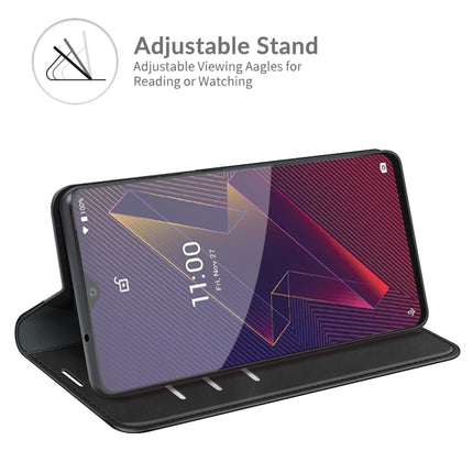 For Wiko Power U20 Retro-skin Business Magnetic Suction Leather Case with Holder & Card Slots & Wallet, For Wiko Power U20