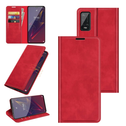 For Wiko Power U20 Retro-skin Business Magnetic Suction Leather Case with Holder & Card Slots & Wallet, For Wiko Power U20