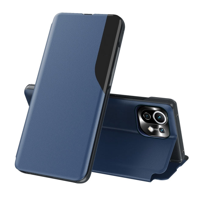 Attraction Flip Holder Leather Phone Case, For Xiaomi Mi 11 Lite