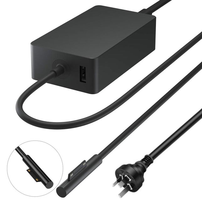 127W 15V 8A  AC Adapter Charger For Microsoft Surface Book 3 1932, UK Plug, UK Plug, EU Plug, US Plug, AU Plug