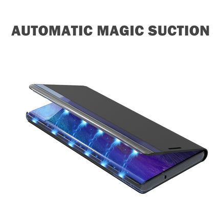 Plain Texture Cloth Attraction Flip Holder Leather Phone Case, For Galaxy S21 FE, For Galaxy A82 5G / Quantum2