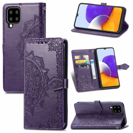 Mandala Embossing Pattern Horizontal Flip Leather Case with Holder & Card Slots & Wallet & Lanyard, For Samsung Galaxy A82 5G, For Samsung Galaxy A22 4G, For Samsung Galaxy A22 5G, For Samsung Galaxy F62 / M62