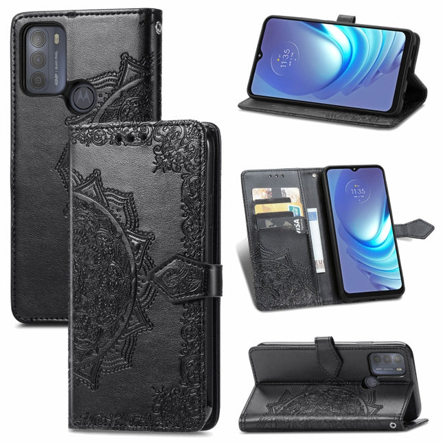 Mandala Embossing Pattern Horizontal Flip Leather Case with Holder & Card Slots & Wallet & Lanyard, For Motorola Moto G50, For Nokia 6.3, For OPPO  A94 4G / F19 Pro, For OPPO A94 5G / F19 Pro+ / Reno5 Z