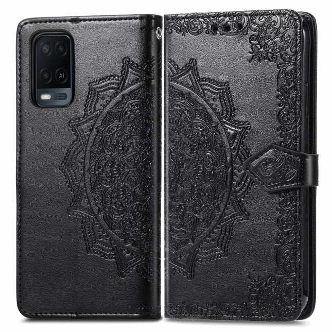 Mandala Embossing Pattern Horizontal Flip Leather Case with Holder & Card Slots & Wallet & Lanyard, For OPPO A54 4G, For OPPO Realme 8 / 8 Pro 4G, For OPPO Realme 8 5G / Realme V13 5G, For vivo V20 SE