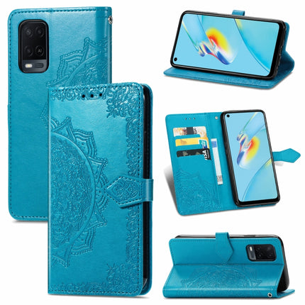 Mandala Embossing Pattern Horizontal Flip Leather Case with Holder & Card Slots & Wallet & Lanyard, For OPPO A54 4G, For OPPO Realme 8 / 8 Pro 4G, For OPPO Realme 8 5G / Realme V13 5G, For vivo V20 SE