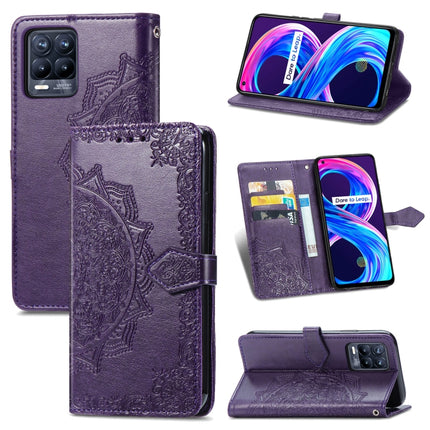Mandala Embossing Pattern Horizontal Flip Leather Case with Holder & Card Slots & Wallet & Lanyard, For OPPO A54 4G, For OPPO Realme 8 / 8 Pro 4G, For OPPO Realme 8 5G / Realme V13 5G, For vivo V20 SE
