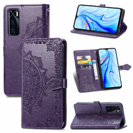 Mandala Embossing Pattern Horizontal Flip Leather Case with Holder & Card Slots & Wallet & Lanyard, For OPPO A54 4G, For OPPO Realme 8 / 8 Pro 4G, For OPPO Realme 8 5G / Realme V13 5G, For vivo V20 SE