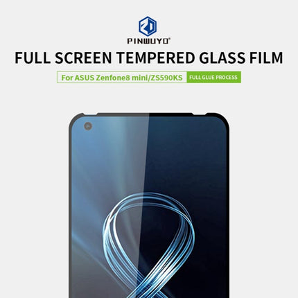 PINWUYO 9H 2.5D Full Screen Tempered Glass Film, For Asus Zenfone 8 mini / ZS590KS, For Asus Zenfone 8 Flip / ZS672KS, For Nokia X10 / X20