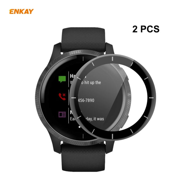 2 PCS ENKAY Hat-Prince 3D Full Screen Soft PC Edge + PMMA HD Screen Protector Film, For Venu 2 / Vivoactive 4 45mm (2 PCS), For Garmin Venu 2S / Vivoactive 4S 40mm (2 PCS), For Redmi Watch (2 PCS), For Huawei B6 (2 PCS)                                 ...