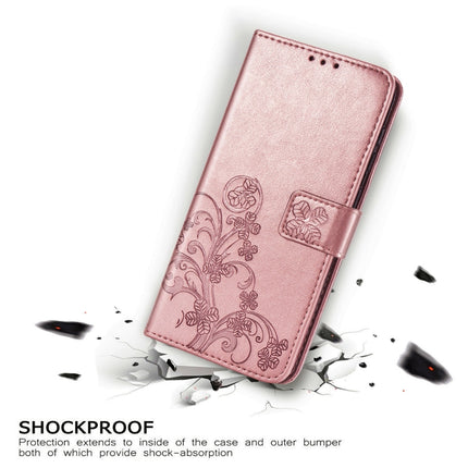Four-leaf Clasp Embossed Buckle Mobile Phone Protection Leather Case with Lanyard & Card Slot & Wallet & Bracket Function, For Samsung Galaxy A32 4G, For Samsung Galaxy A22 5G, For Samsung Galaxy A22 4G, For OPPO F19