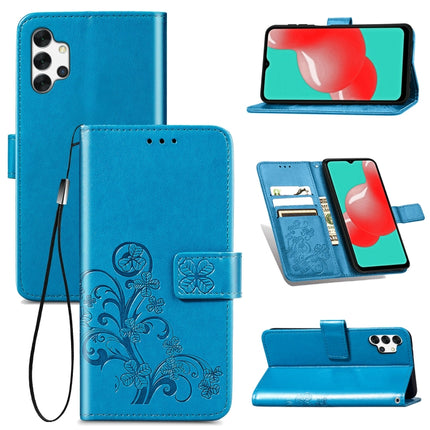 Four-leaf Clasp Embossed Buckle Mobile Phone Protection Leather Case with Lanyard & Card Slot & Wallet & Bracket Function, For Samsung Galaxy A32 4G, For Samsung Galaxy A22 5G, For Samsung Galaxy A22 4G, For OPPO F19