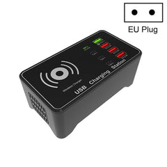 A7 High-power 100W 4 x PD 20W + QC3.0 USB Charger +15W Qi Wireless Charger Multi-port Smart Charger Station, EU Plug, US Plug, AU Plug, UK Plug