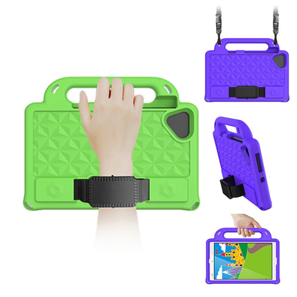 Diamond Series EVA Portable Flat Anti Falling Sleeve Protective Shell With Bracket / Strap, For Huawei MediaPad M5 Lite 8.4 inch, For Huawei MediaPad T3 Lite 8.0 inch