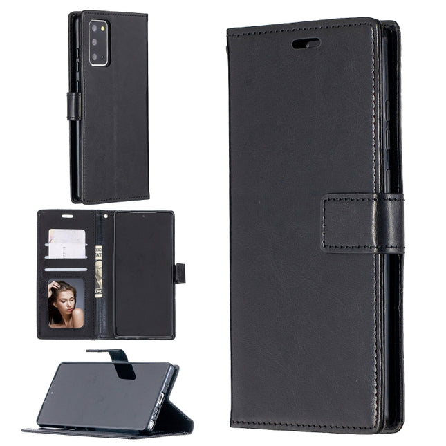 For Samsung Galaxy A12 Crazy Horse Texture Horizontal Flip Leather Case with Holder & Card Slots & Wallet & Photo Frame, For Galaxy A12