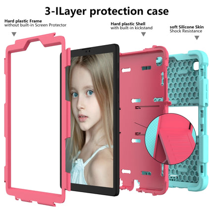 For Samsung Galaxy Tab A7 Lite T220 / T225 Two-Color Robot Shockproof Silicone + PC Protective Case with Holder, For Samsung Galaxy Tab A7 Lite T220
