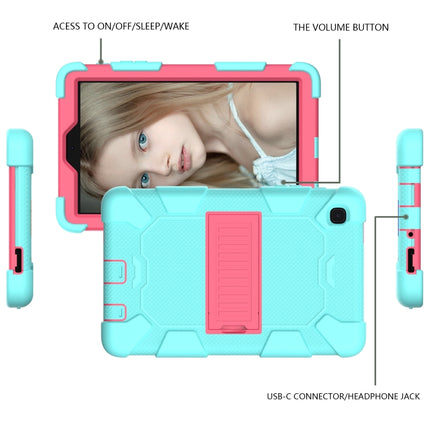 For Samsung Galaxy Tab A7 Lite T220 / T225 Two-Color Robot Shockproof Silicone + PC Protective Case with Holder, For Samsung Galaxy Tab A7 Lite T220