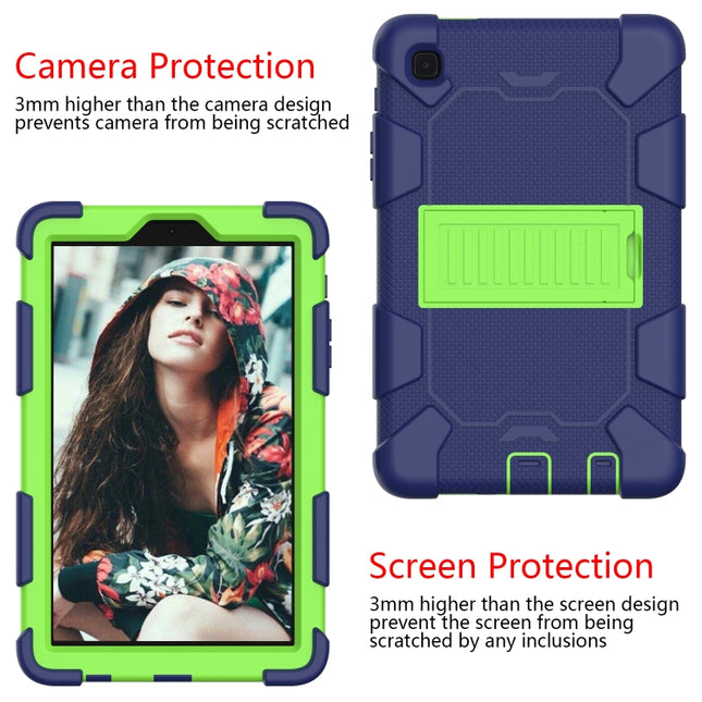 For Samsung Galaxy Tab A7 Lite T220 / T225 Two-Color Robot Shockproof Silicone + PC Protective Case with Holder, For Samsung Galaxy Tab A7 Lite T220