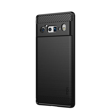 MOFI Gentleness Series Brushed Texture Carbon Fiber Soft TPU Case, For Google Pixel 6 Pro