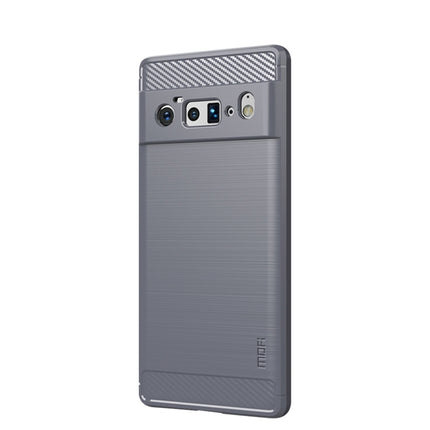 MOFI Gentleness Series Brushed Texture Carbon Fiber Soft TPU Case, For Google Pixel 6 Pro