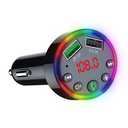 F9 Car MP3 Modulator Player Wireless Hands-free Audio Receiver Dual USB Fast Charger FM Transmitter Car Kit, F9