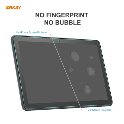 For Amazon Fire HD 10 / HD 10 Plus 2021 ENKAY Hat-Prince 0.33mm 9H Surface Hardness 2.5D Explosion-proof Tempered Glass Protector Film, 1 PCS, 2 PCS