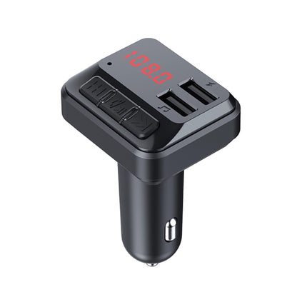 C6 MP3 Modulator Hands-free Wireless Audio Receiver 3.1A Dual USB Fast Charger FM Transmitter Car Kit, C6