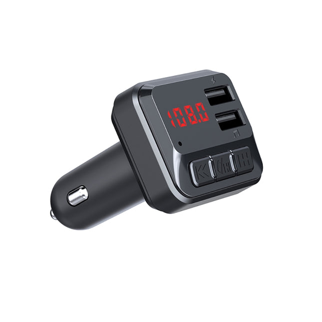 C6 MP3 Modulator Hands-free Wireless Audio Receiver 3.1A Dual USB Fast Charger FM Transmitter Car Kit, C6