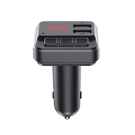 C6 MP3 Modulator Hands-free Wireless Audio Receiver 3.1A Dual USB Fast Charger FM Transmitter Car Kit, C6