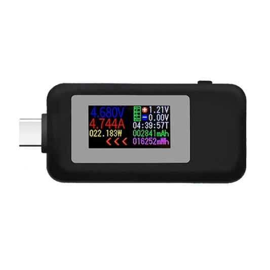 KWS-1902C Color Type C USB Tester Current Voltage Monitor Power Meter Mobile Battery Bank Charger Detector, KWS-1902C