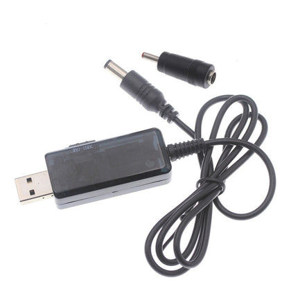 KWS-912V USB Boost Converter DC 5V to 9V 12V Converter Cable + 3.5x1.35mm Plug Set, 5V to 9V / 12V