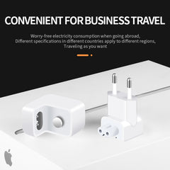 2 PCS XJ01 Power Adapter for iPad 10W 12W Charger & MacBook Series Charger, EU Plug, EU Plug