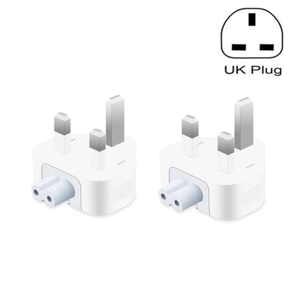 Adaptador de corriente XJ01 de 2 piezas para cargador de iPad de 10 W y 12 W y cargador de MacBook, enchufe británico, enchufe británico