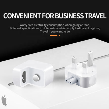 Adaptador de corriente XJ01 de 2 piezas para cargador de iPad de 10 W y 12 W y cargador de MacBook, enchufe británico, enchufe británico