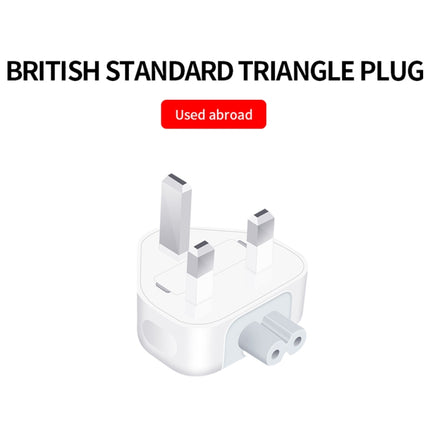 Adaptador de corriente XJ01 de 2 piezas para cargador de iPad de 10 W y 12 W y cargador de MacBook, enchufe británico, enchufe británico