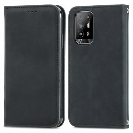 Retro Skin Feel Business Magnetic Horizontal Flip Leather Case With Holder & Card Slots & Wallet & Photo Frame, For OPPO A94 5G, For OPPO A54 5G, For OPPO Reno 5 5G, For OPPO Reno 5 5G X3 Lite, For OPPO Realme C21