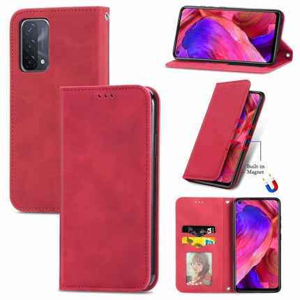 Retro Skin Feel Business Magnetic Horizontal Flip Leather Case With Holder & Card Slots & Wallet & Photo Frame, For OPPO A94 5G, For OPPO A54 5G, For OPPO Reno 5 5G, For OPPO Reno 5 5G X3 Lite, For OPPO Realme C21